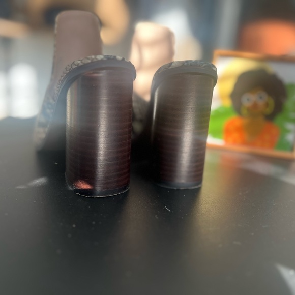 ALDO Snakeskin Print Open Toe Mule/Heel - Picture 8 of 10